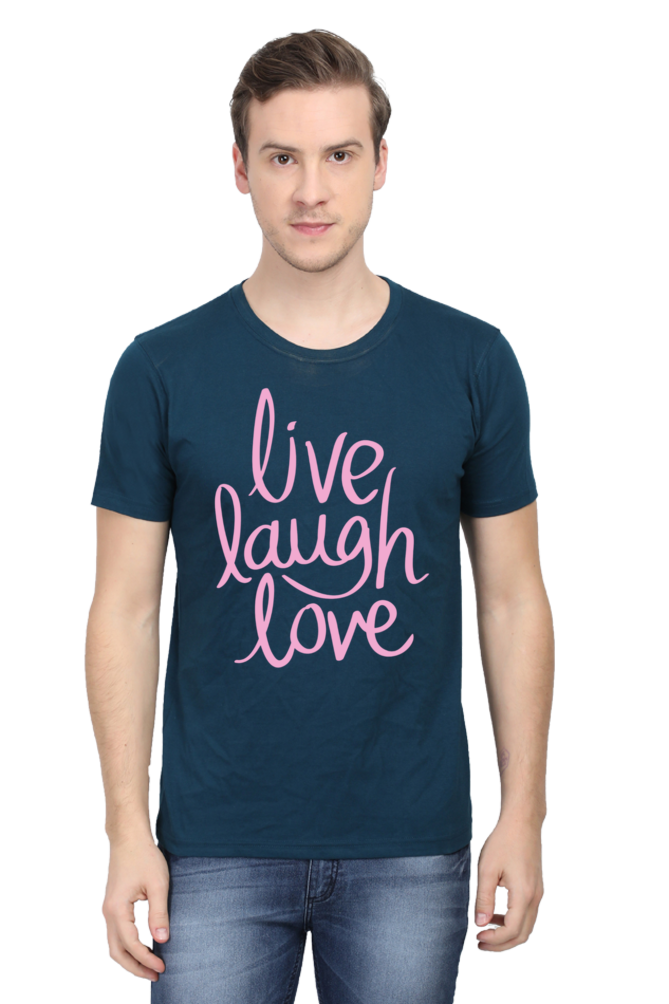 Live Laugh Love Quote Printed T-Shirt