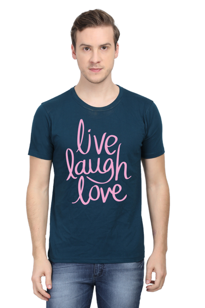 Live Laugh Love Quote Printed T-Shirt