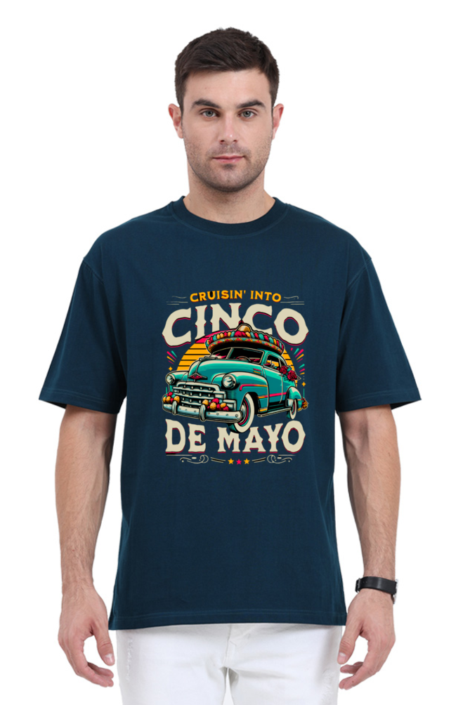 Cinco Demayo Oversized Printed Unisexual T-Shirt