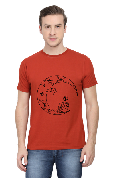 Half Moon Universe Printed T-Shirt