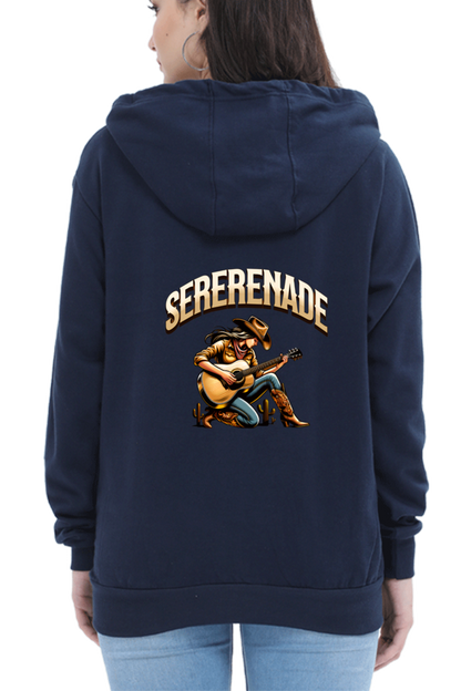 Cowgirl Serenade Art Printed Hoodie