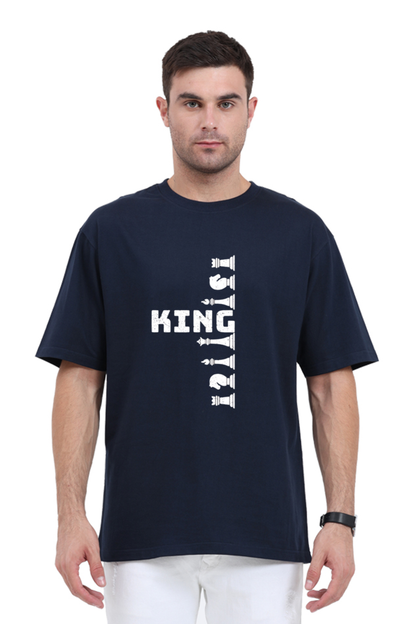 King on board Oversized Printed Unisexual T-Shirt