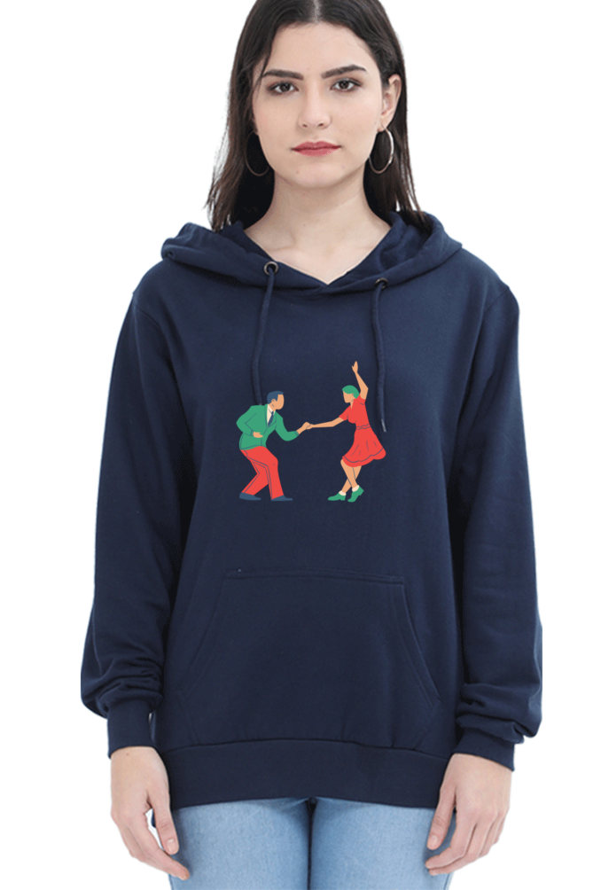 Dancing Couple Printed Hoodie Sweatshirt