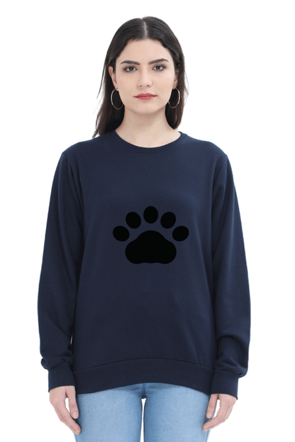 Paw Design Printed Sweatshirt