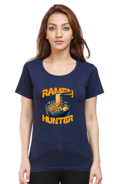 Ramen Hunter Printed Half Sleeve T-Shirt