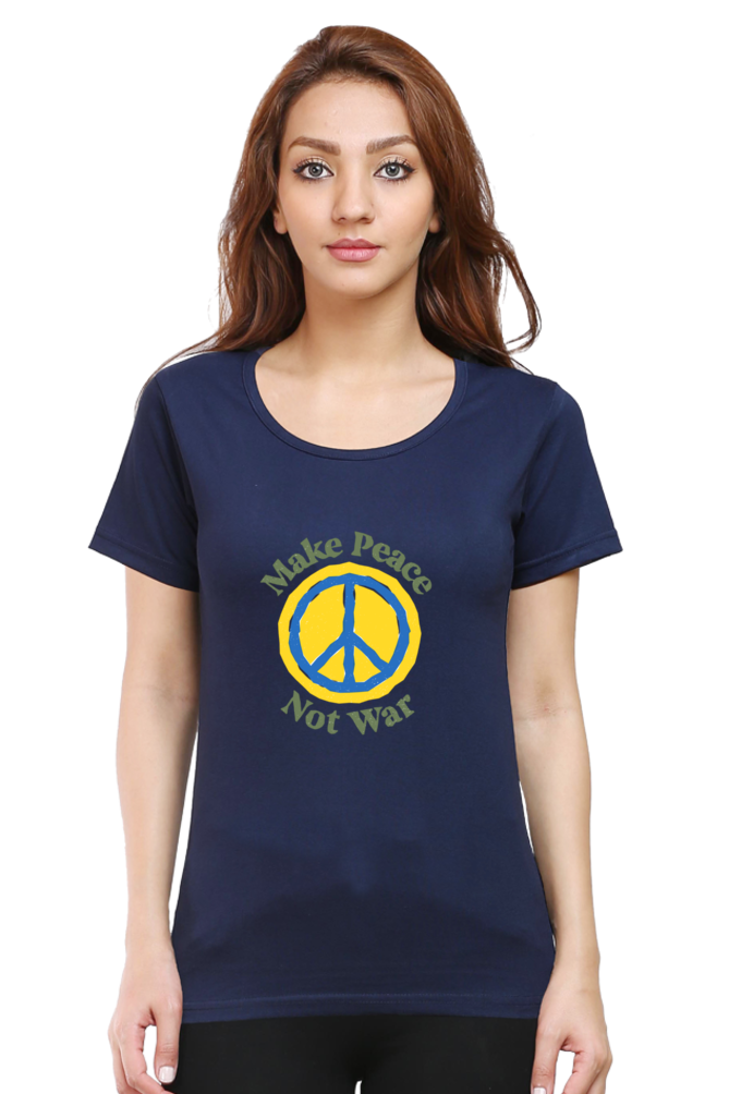 Peace Quote Thoughts Half Sleeve Printed T-Shirt