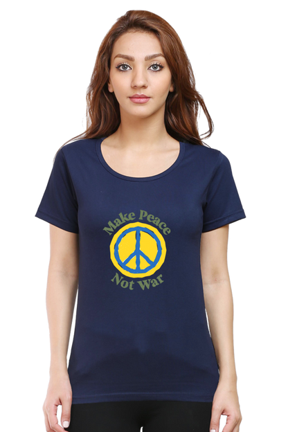 Peace Quote Thoughts Half Sleeve Printed T-Shirt