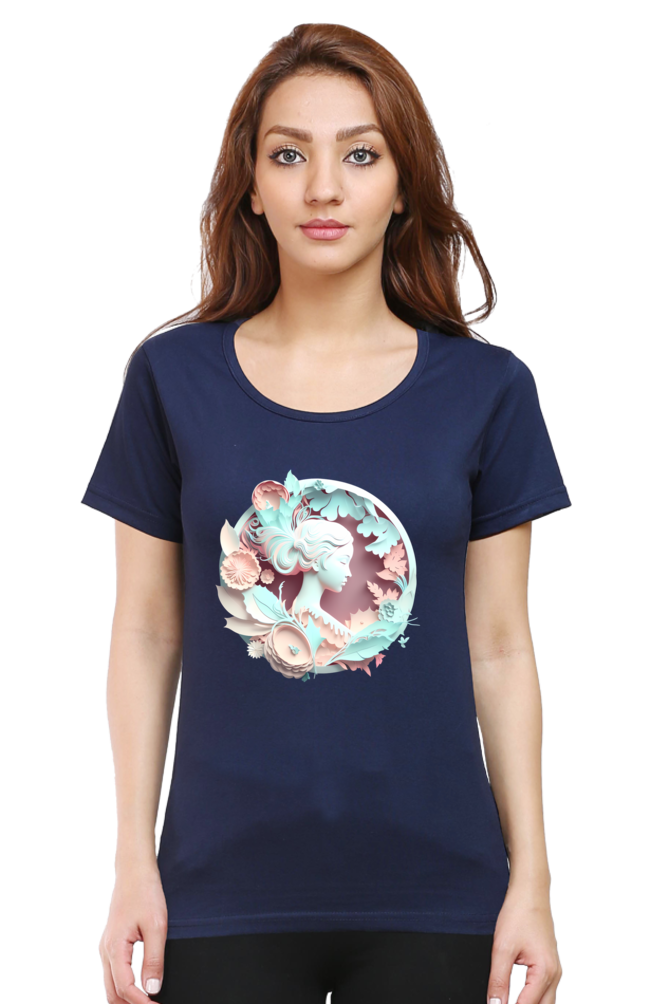 Feminine Allure Half Sleeve Printed T-Shirt