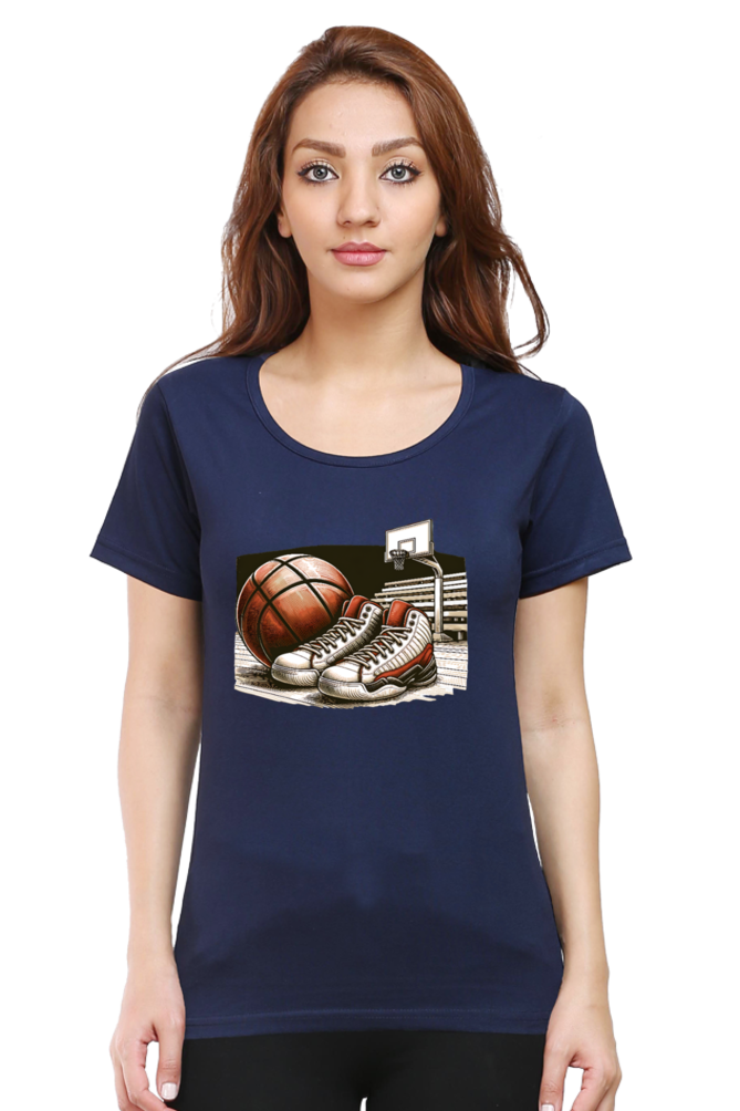 Game On Court Printed Half Sleeve T-Shirt