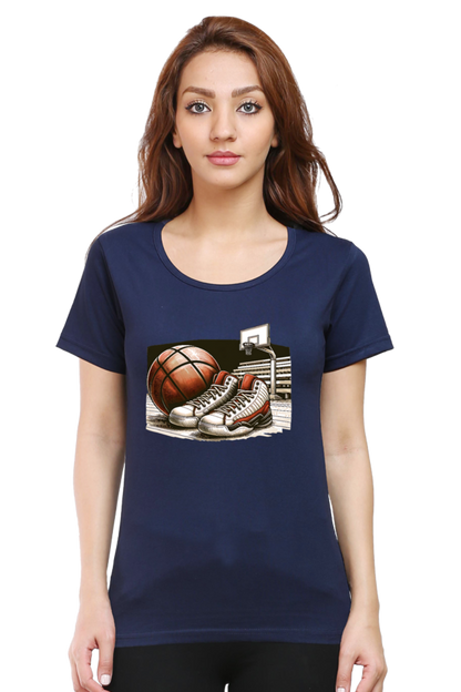 Game On Court Printed Half Sleeve T-Shirt