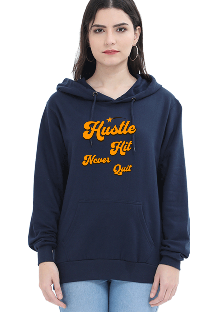 Hustle It Quote Printed Hoodie