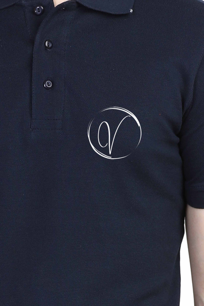 Navy Blue Formal Polo T-Shirt