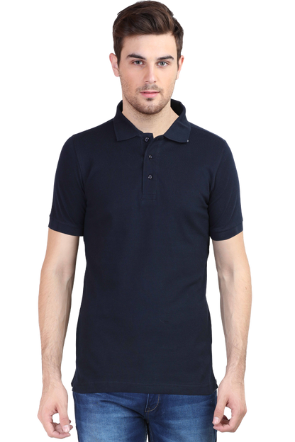 Navy Blue Formal Polo T-Shirt