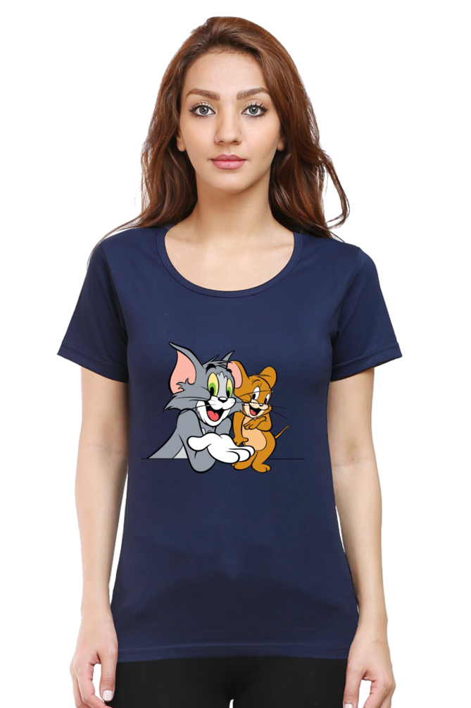 Tom & Jerry Hilarity Printed Half Sleeve T-Shirt