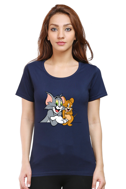 Tom & Jerry Hilarity Printed Half Sleeve T-Shirt