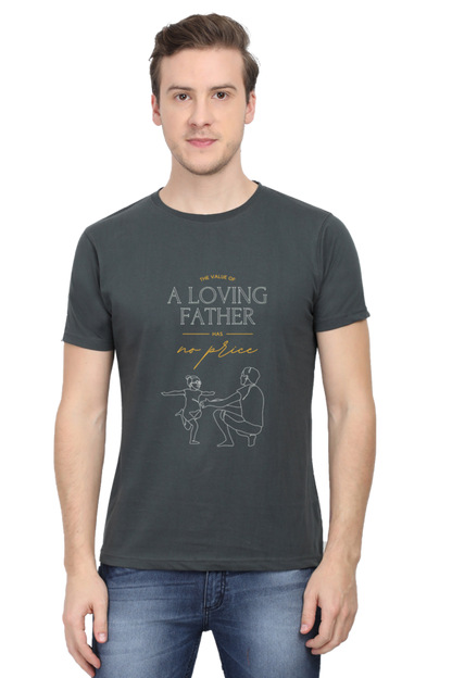 A Loving Father Printed T-Shirt