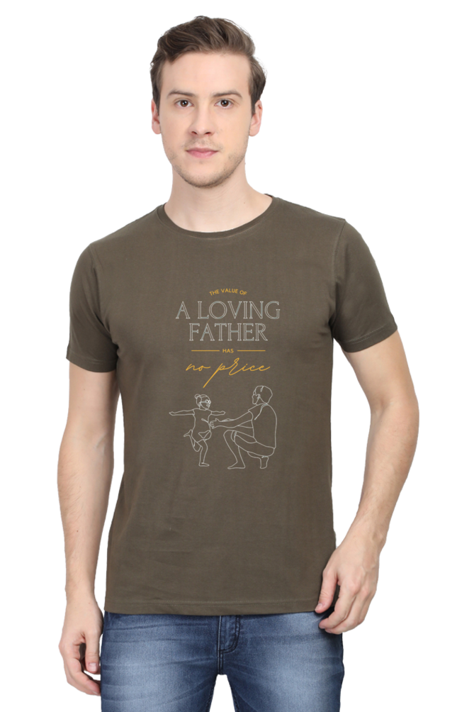 A Loving Father Printed T-Shirt