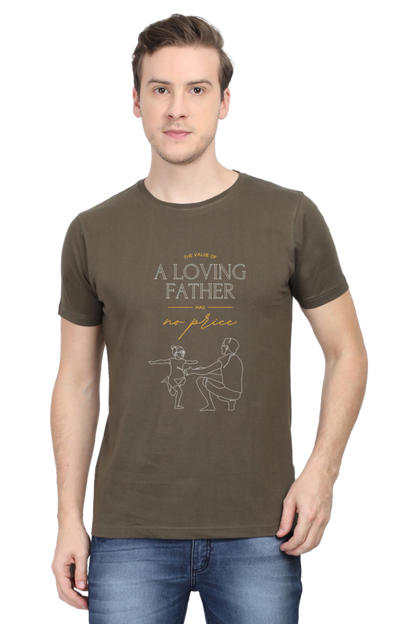 A Loving Father Printed T-Shirt