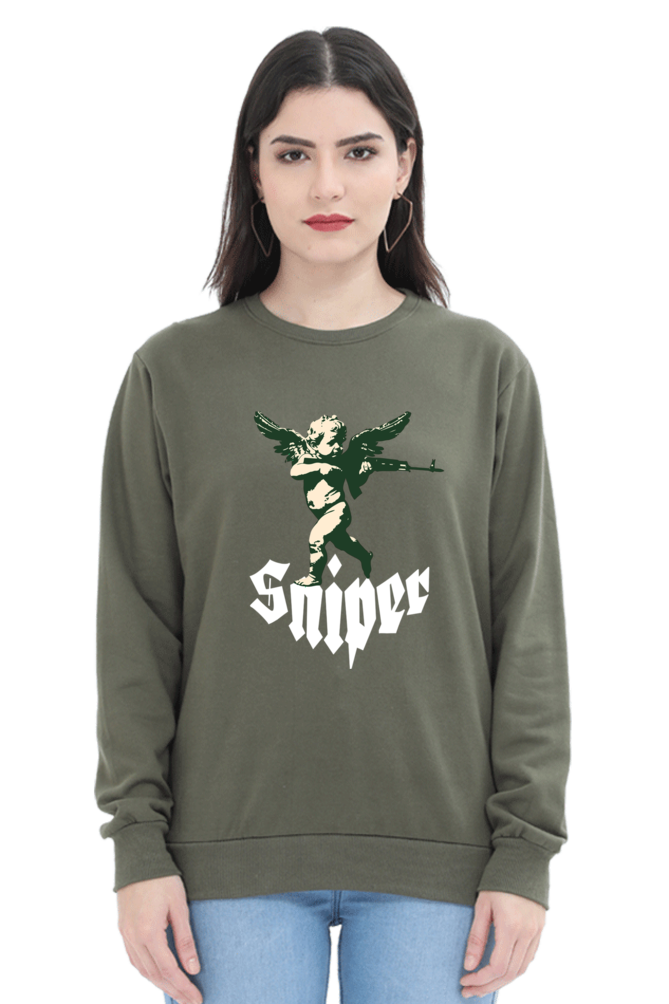 Cupid Sniper Printed Sweatshirt