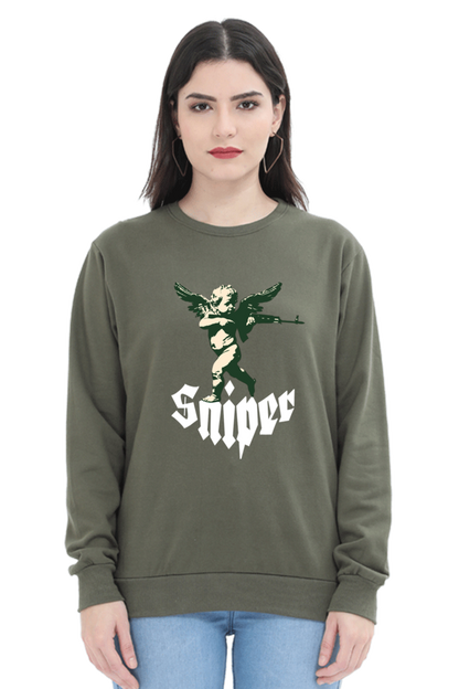 Cupid Sniper Printed Sweatshirt