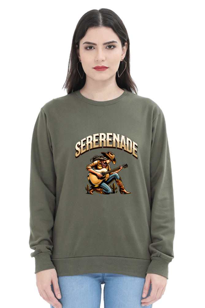 Cowgirl Serenade Printed Sweatshirt