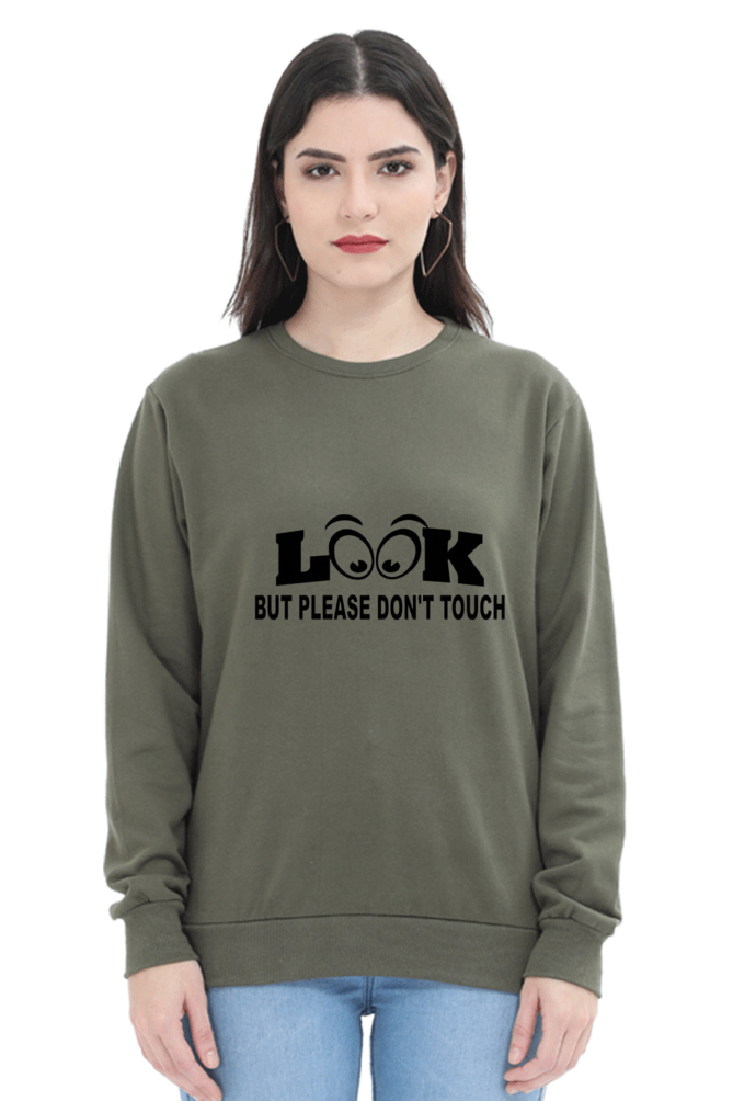 Look & Touch Casual Printed Sweatshirt