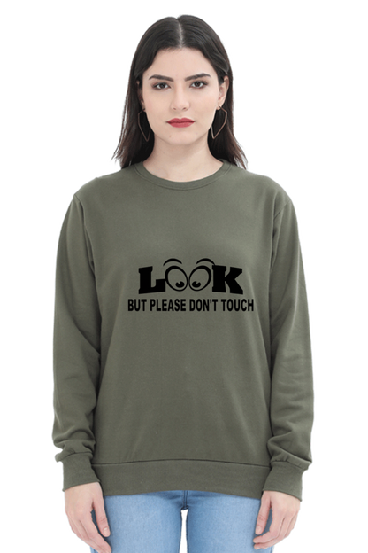 Look & Touch Casual Printed Sweatshirt