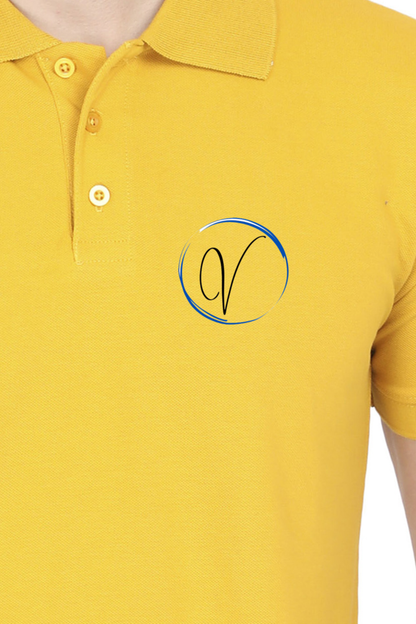 Mustard Yellow Formal Polo T-Shirt