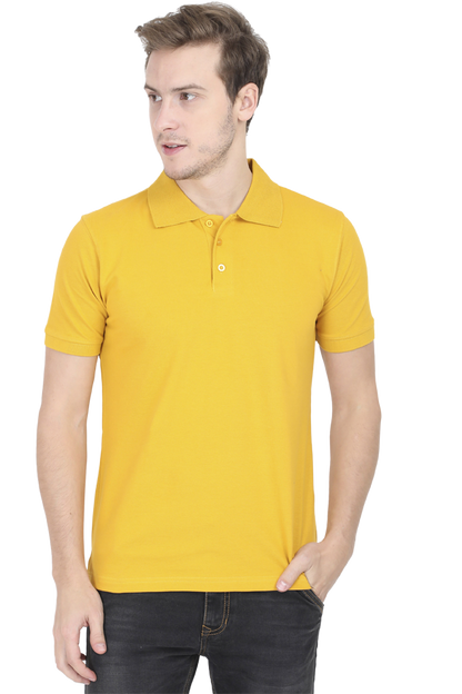 Mustard Yellow Formal Polo T-Shirt