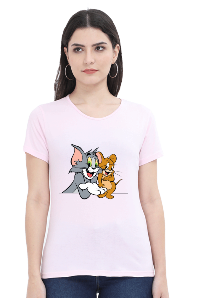 Tom & Jerry Hilarity Printed Half Sleeve T-Shirt