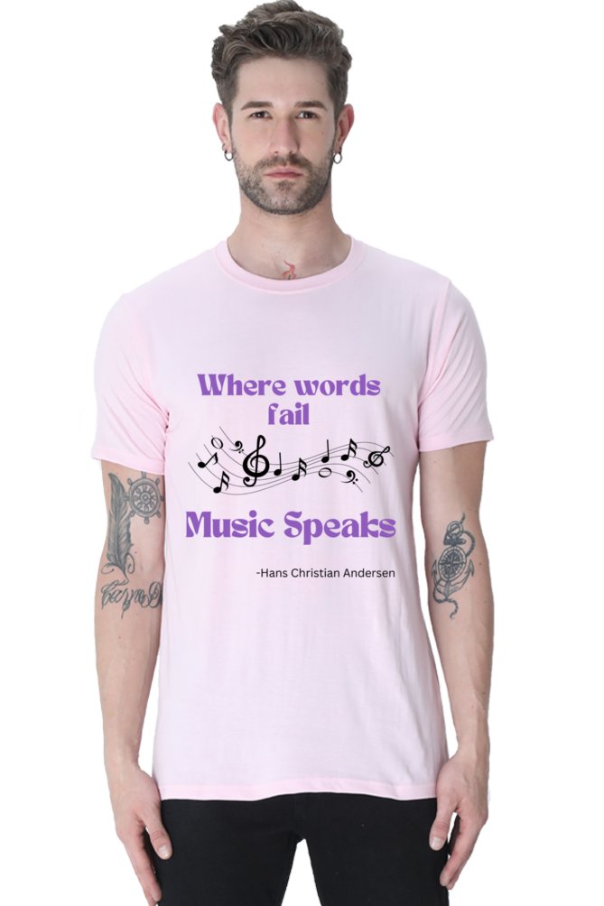 Melody Speaks Quote Printed T-Shirt