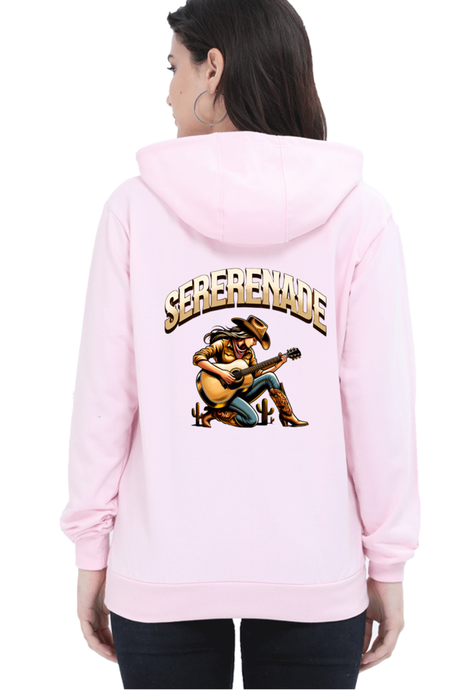 Cowgirl Serenade Art Printed Hoodie