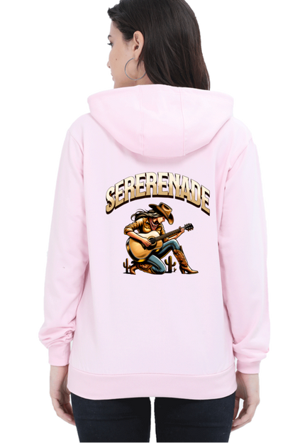 Cowgirl Serenade Art Printed Hoodie