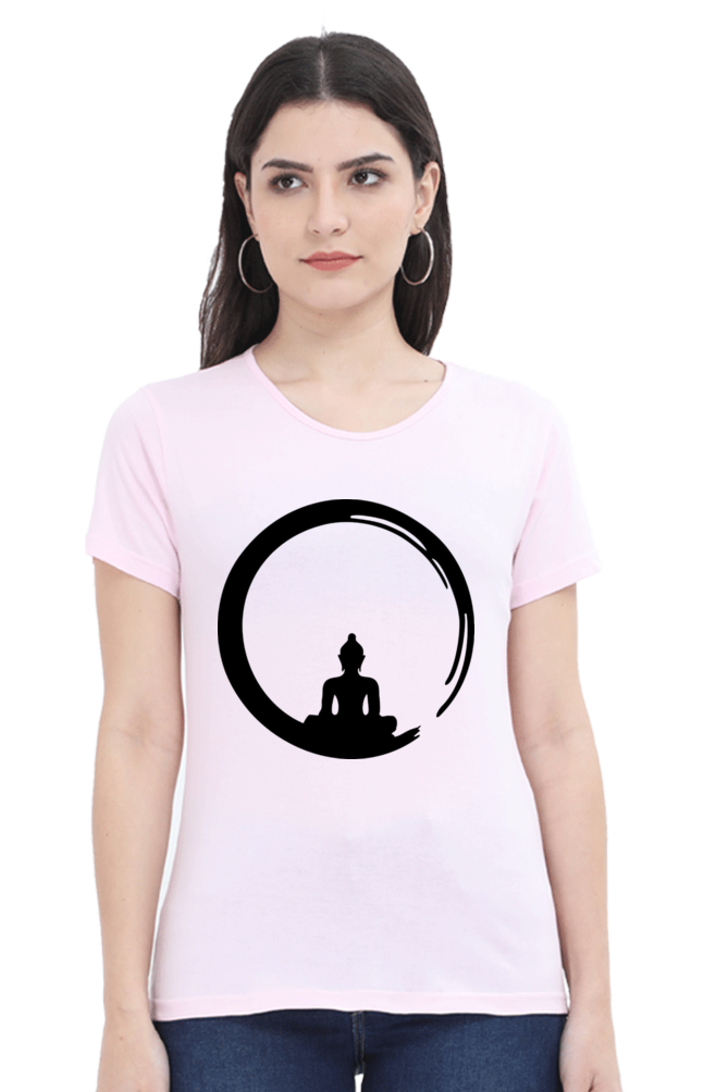 Ink Buddha Art Printed Half Sleeve T-Shirt