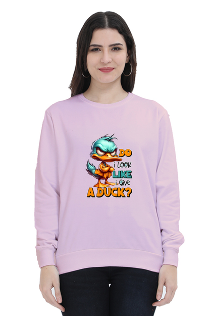 Angry Duck Graphic Printed Sweatshirt