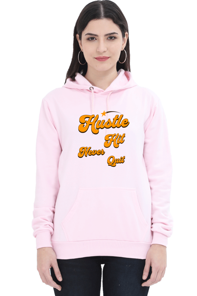 Hustle It Quote Printed Hoodie