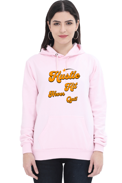 Hustle It Quote Printed Hoodie