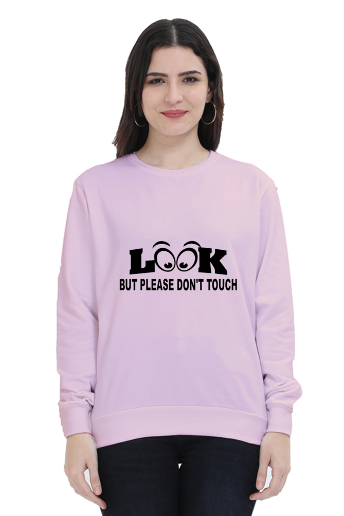 Look & Touch Casual Printed Sweatshirt