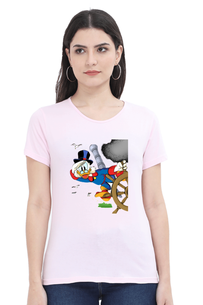 Ducktales Daze Design Half Sleeve Printed T-Shirt