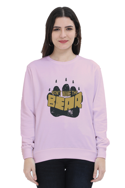 Bear Paw Design Printed Sweatshirt