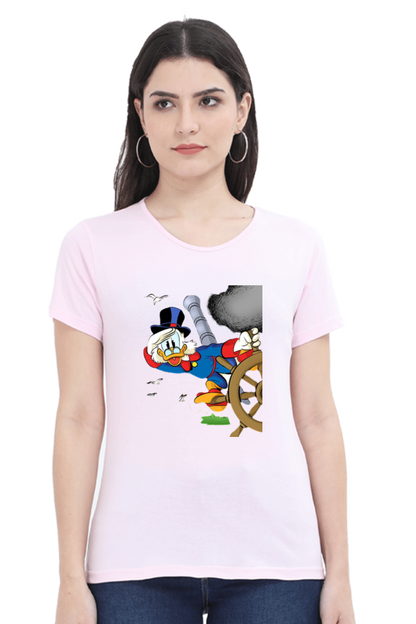 Ducktales Daze Design Half Sleeve Printed T-Shirt