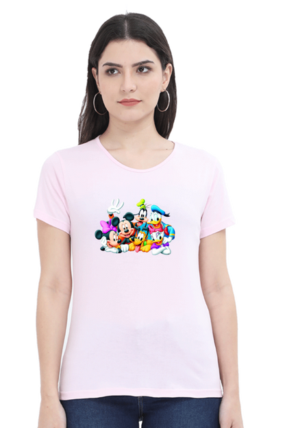 Mickey Mania Printed Half Sleeve T-Shirts