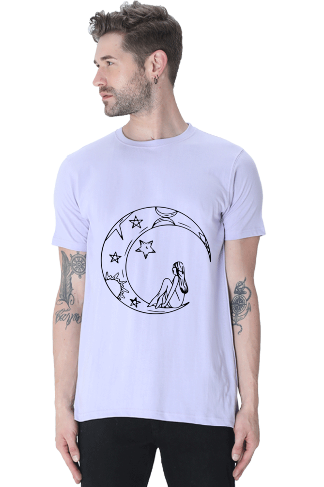 Half Moon Universe Printed T-Shirt