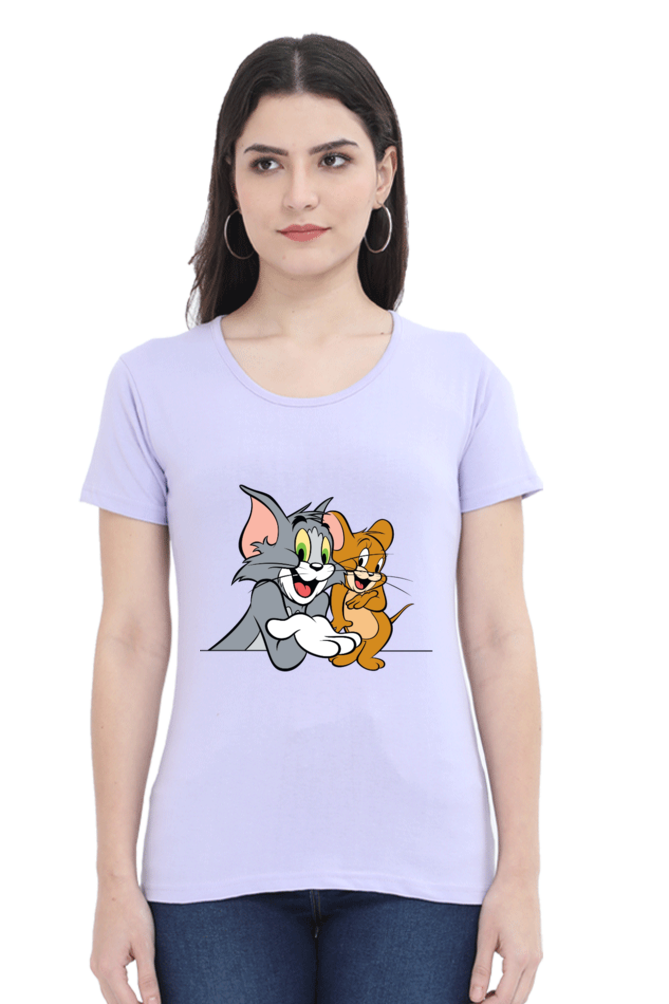 Tom & Jerry Hilarity Printed Half Sleeve T-Shirt