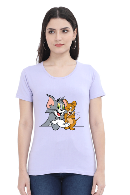 Tom & Jerry Hilarity Printed Half Sleeve T-Shirt