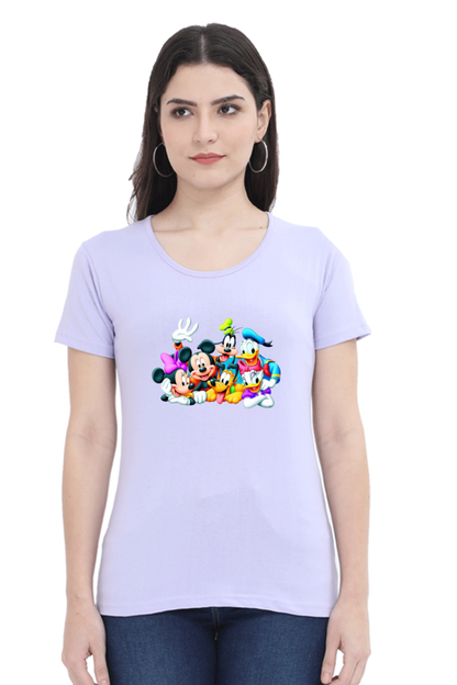 Mickey Mania Printed Half Sleeve T-Shirts