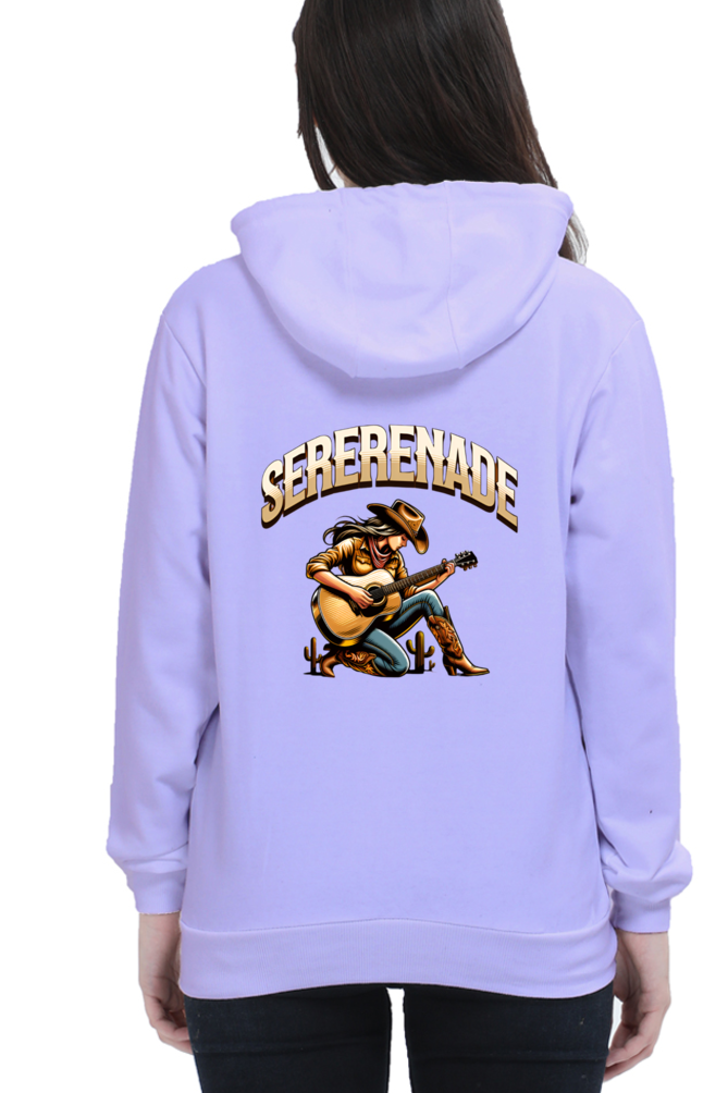 Cowgirl Serenade Art Printed Hoodie