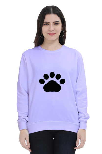 Paw Design Printed Sweatshirt