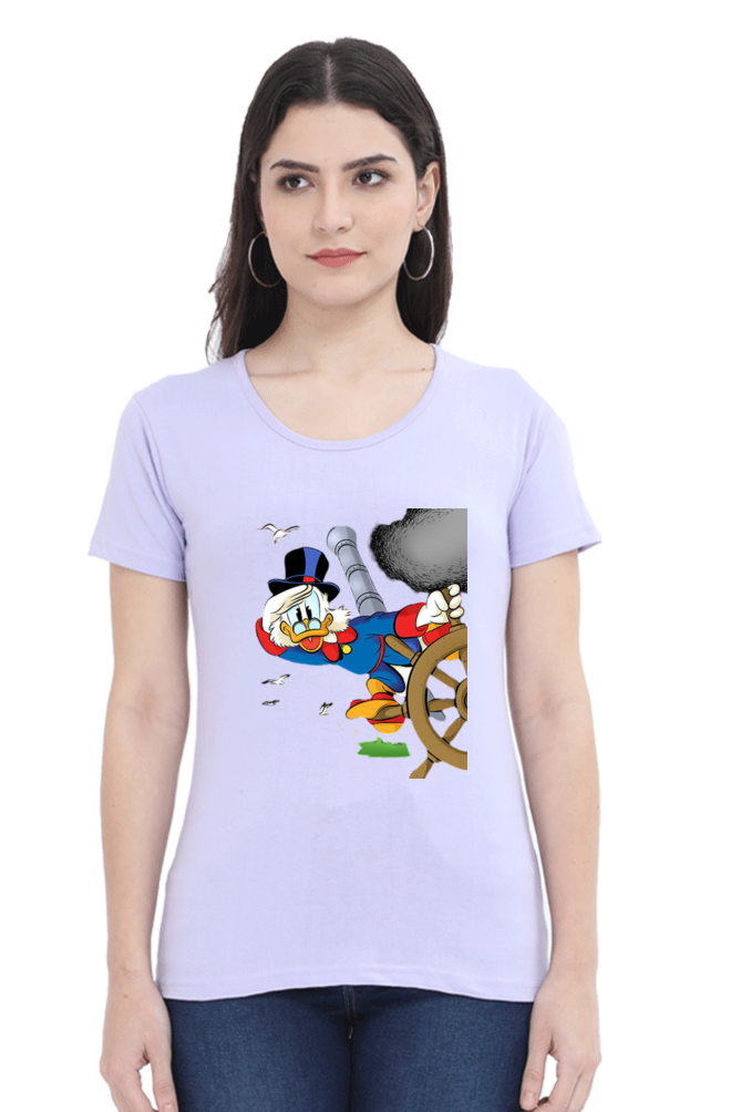 Ducktales Daze Design Half Sleeve Printed T-Shirt