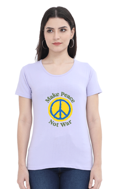 Peace Quote Thoughts Half Sleeve Printed T-Shirt